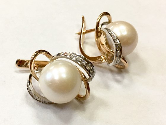 Ручная работа: Гарнитур жемчужный